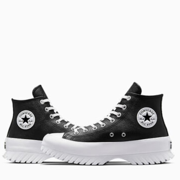 Converse Black Genuine Leather Chuck Taylor All Star Lugged 2.0 - Picture 2 of 6